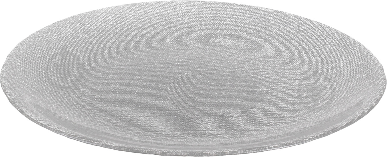 Блюдо Dekor Cam Seta 33 см срібне - фото 2 Блюдо Dekor Cam Seta 33 см срібне - фото 2