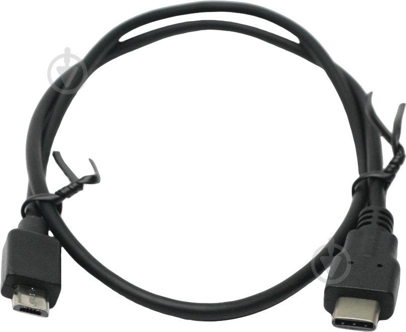 Кабель PowerPlant USB 3.0 Type C – micro USB 0,3 м черный (KD00AS1259) - фото 1