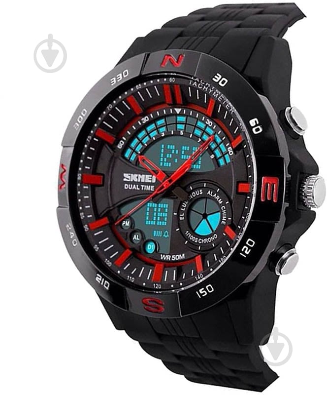 Наручные часы Skmei 1110 (1110BOXBKRD) - фото 2 Наручные часы Skmei 1110 (1110BOXBKRD) - фото 2