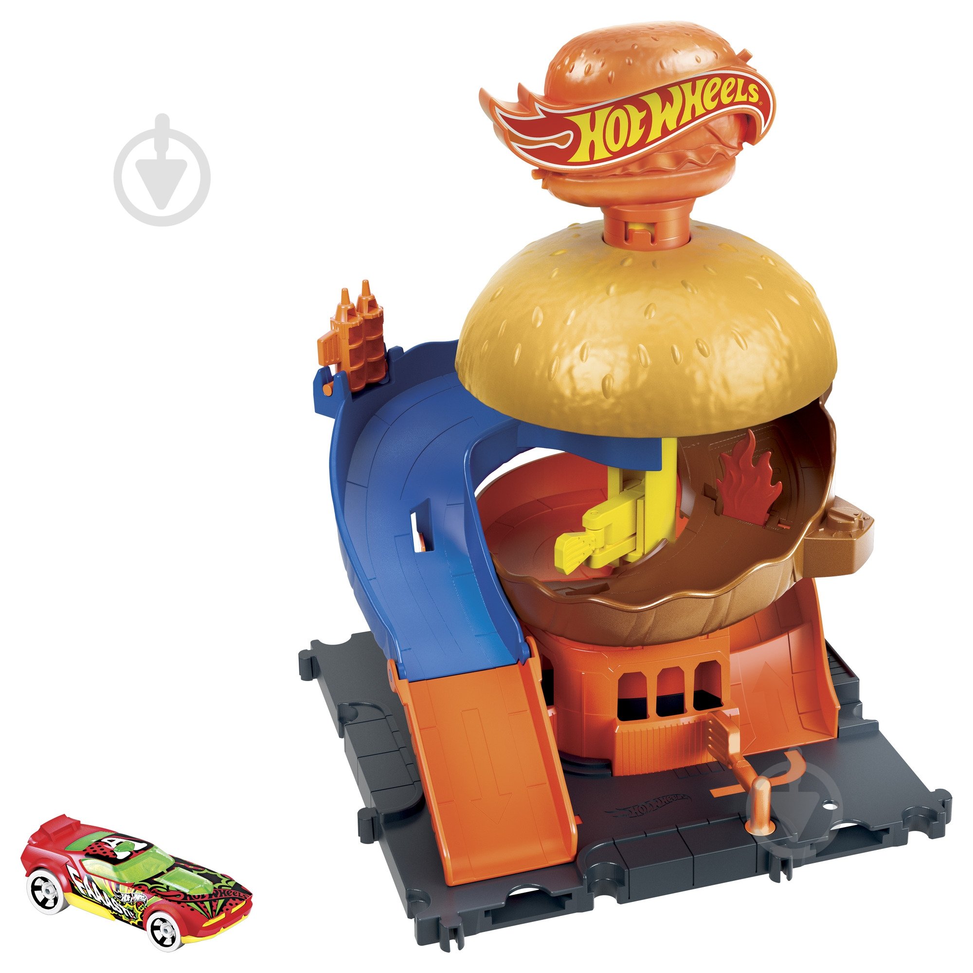 Ігровий набір Hot Wheels Бургерна в центрі міста HDR26 - фото 1