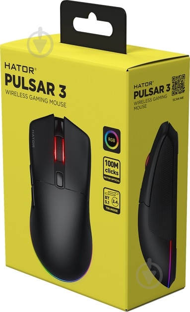 Мишка Hator Pulsar 3 wireless black (HTM630) - фото 7
