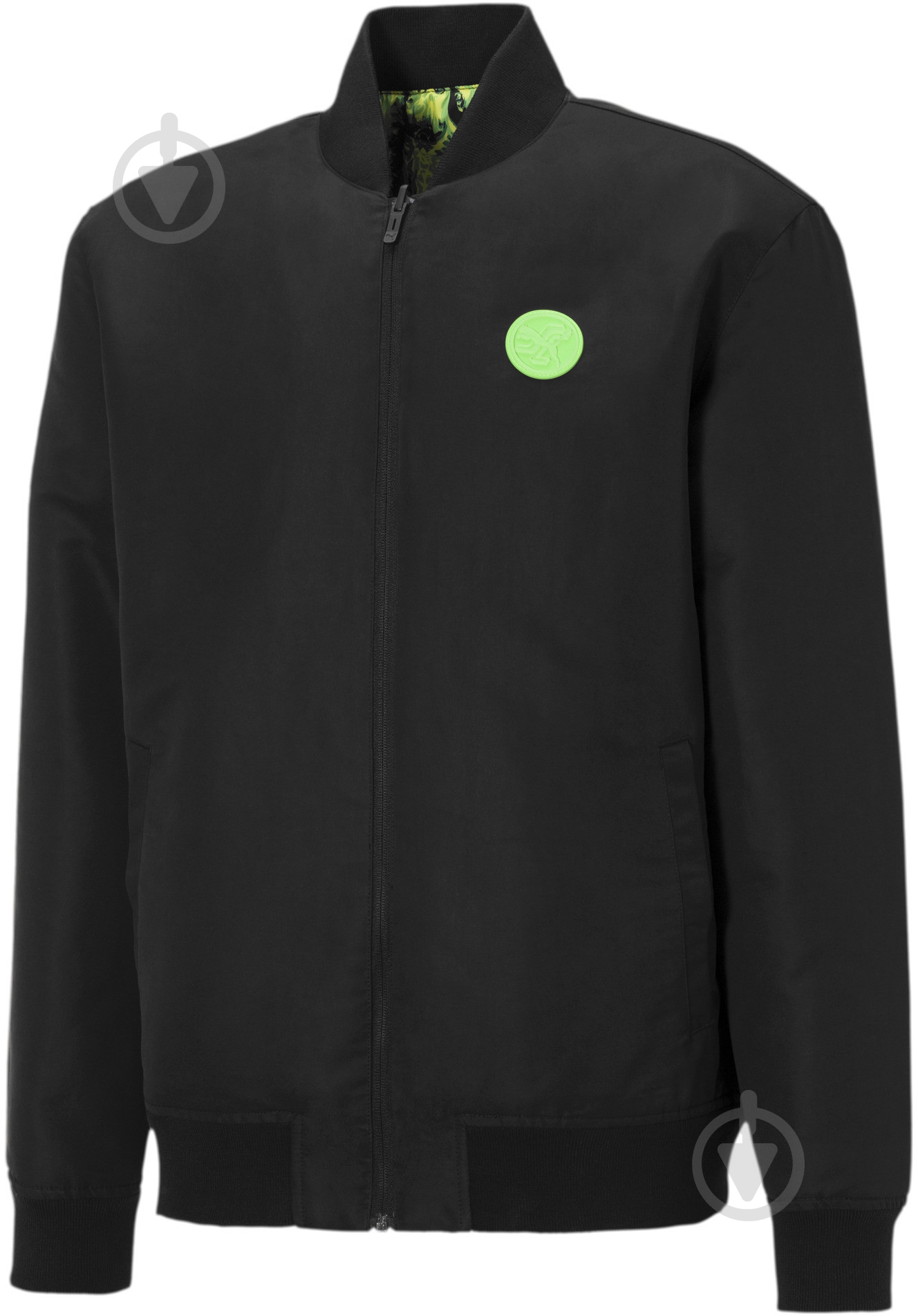 Куртка мужская Puma x SC Varsity Jacket 53223901 р.M черная - фото 1
