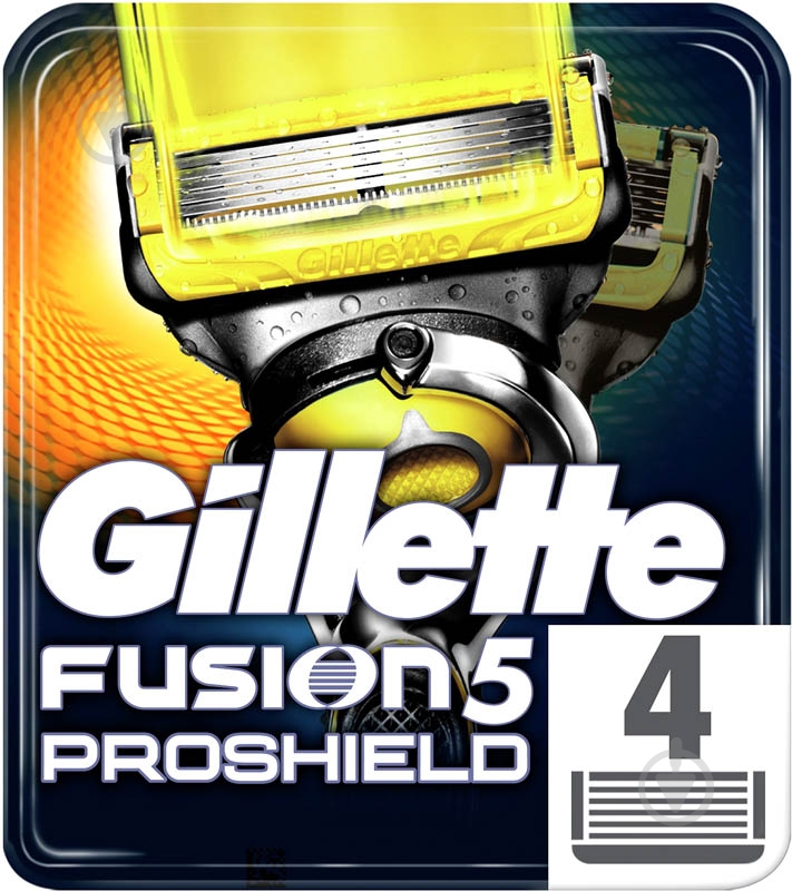 Сменный картридж Gillette Fusion 5 Proshield 4 шт. - фото 1