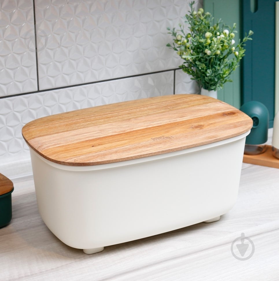Хлебница Smart Kitchen by Flamberg Milk white 33,5х20,8х17 см - фото 2