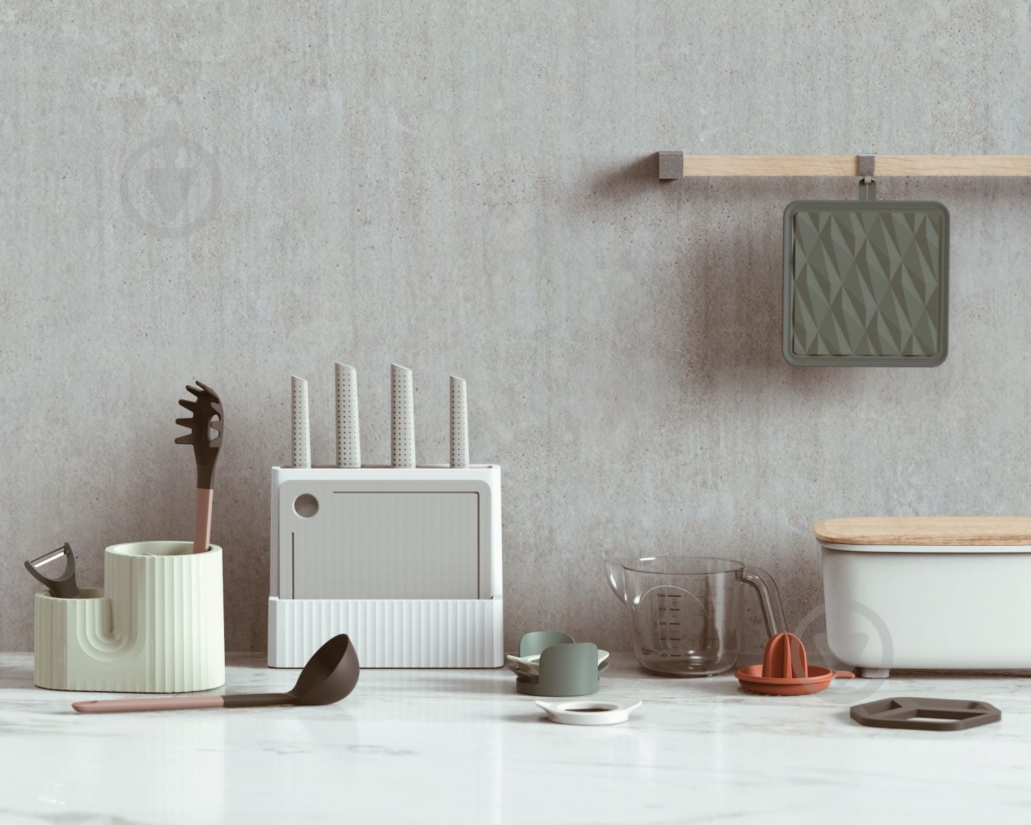 Хлебница Smart Kitchen by Flamberg Milk white 33,5х20,8х17 см - фото 5