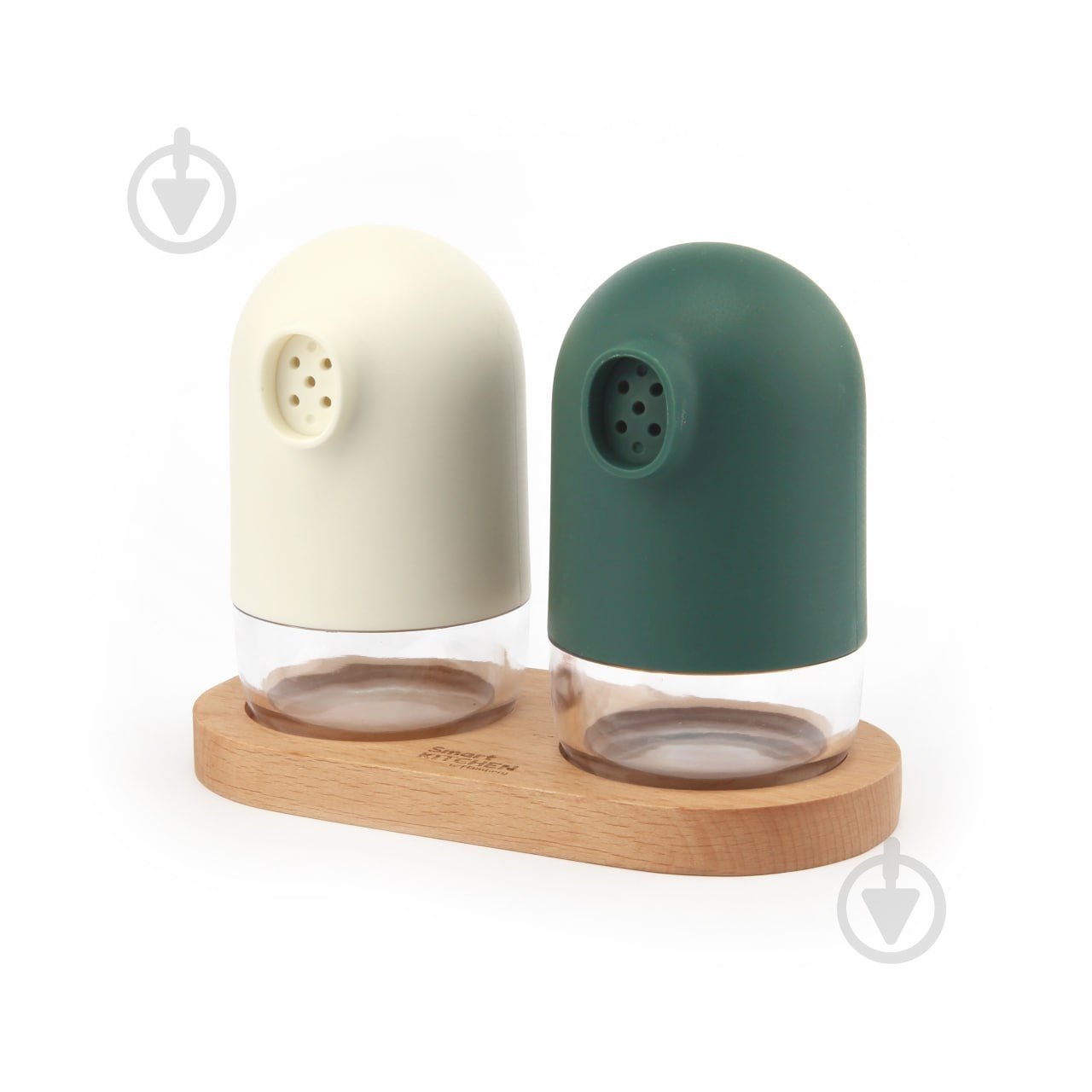 Набор для соли и перца Smart Kitchen by Flamberg Duck green/milk white 14,8х7,3 см - фото 1 Набор для соли и перца Smart Kitchen by Flamberg Duck green/milk white 14,8х7,3 см - фото 1