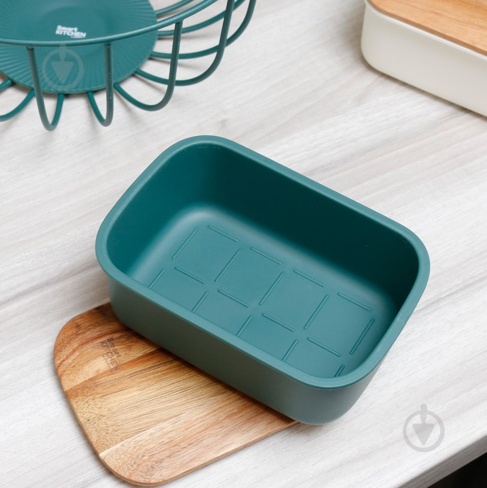 Маслянка з кришкою Smart Kitchen by Flamberg Duck green 16,6х11,7х6,8 см - фото 5