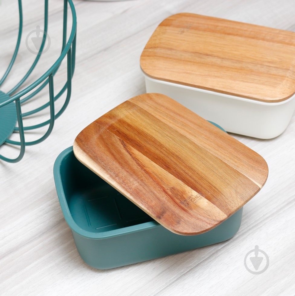 Маслянка з кришкою Smart Kitchen by Flamberg Duck green 16,6х11,7х6,8 см - фото 2
