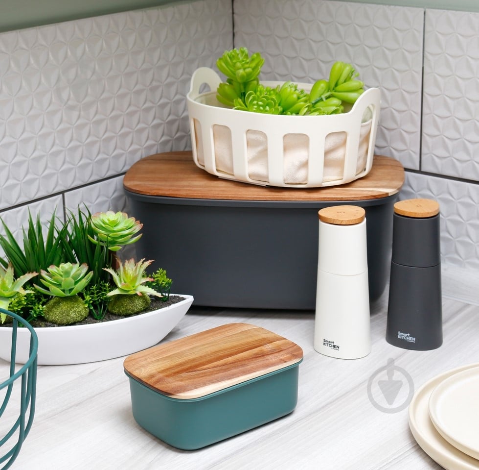 Маслянка з кришкою Smart Kitchen by Flamberg Duck green 16,6х11,7х6,8 см - фото 4