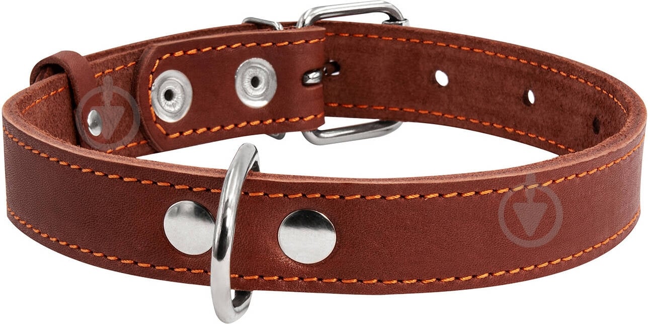 Ошейник Collar одинарный 3,5х48-63 см коричневый - фото 2