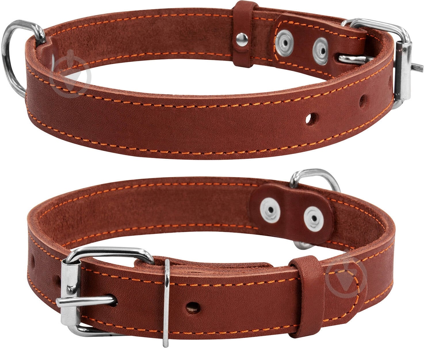Ошейник Collar одинарный 3,5х48-63 см коричневый - фото 1