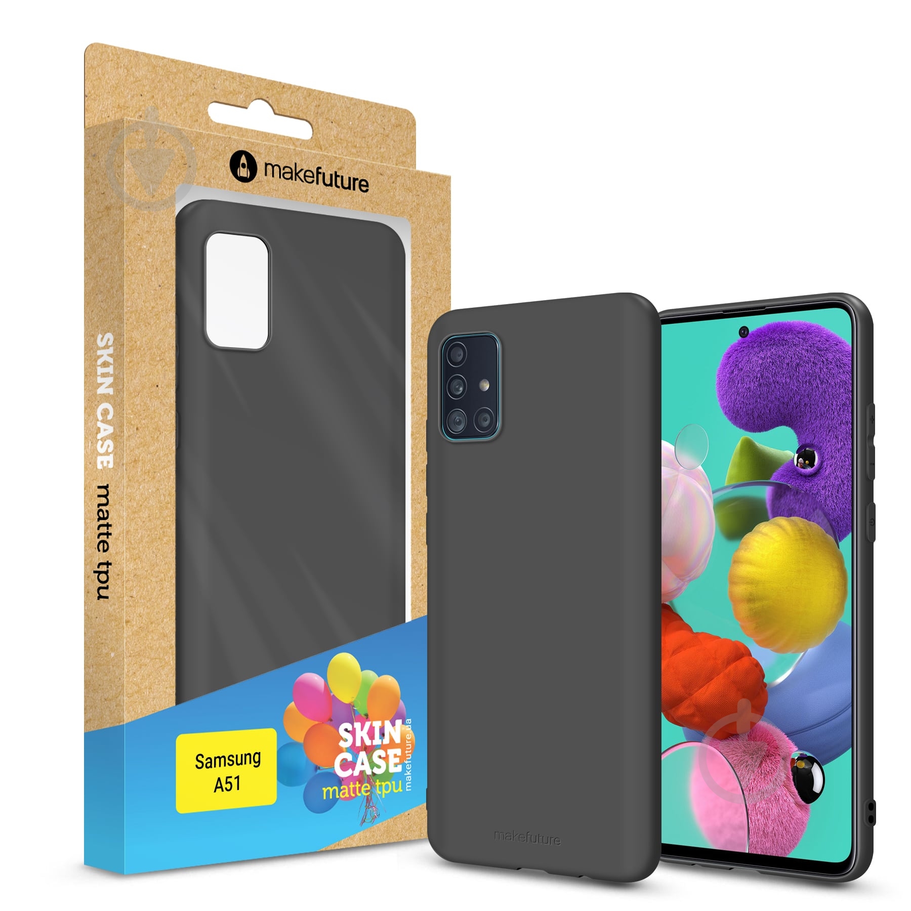 Накладка MakeFuture Skin Matte для Samsung A51 (MCS-SA51BK) - фото 1 Накладка MakeFuture Skin Matte для Samsung A51 (MCS-SA51BK) - фото 1