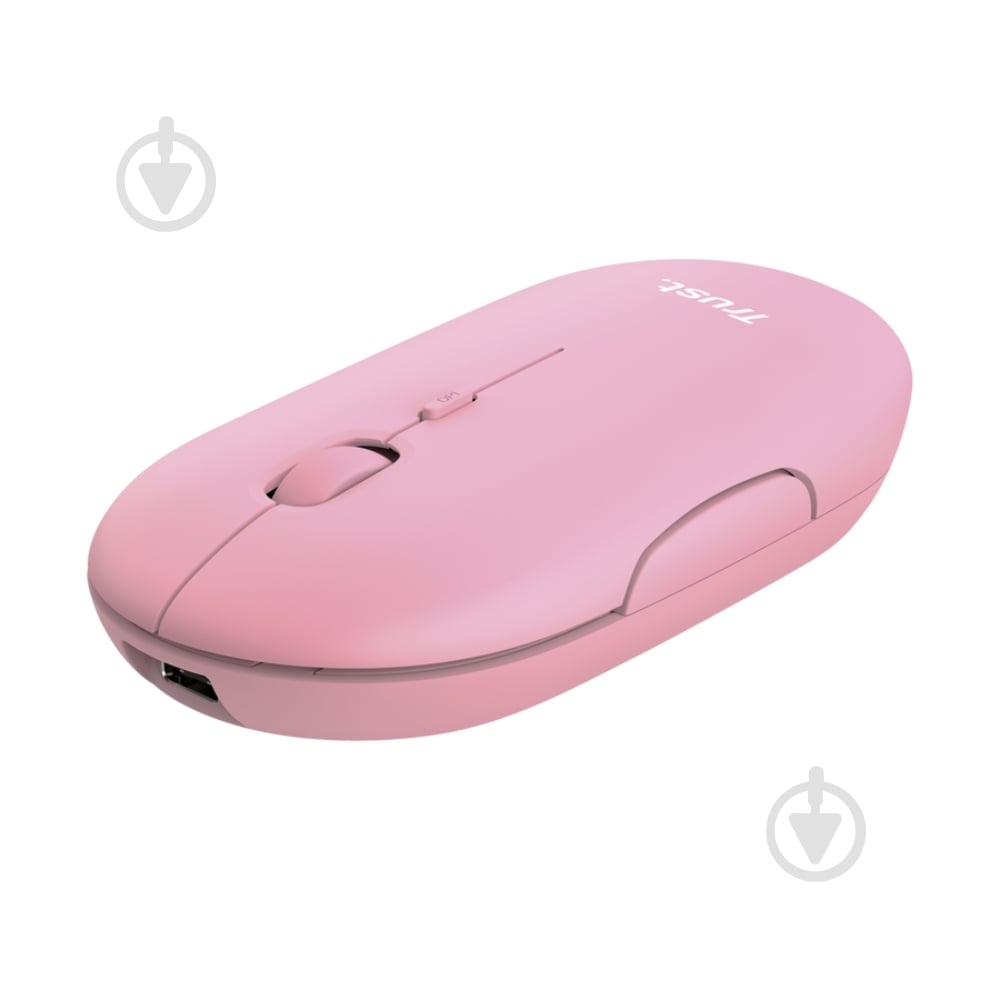 Мышь Trust Puck Wireless/Bluetoot pink (24125) - фото 1