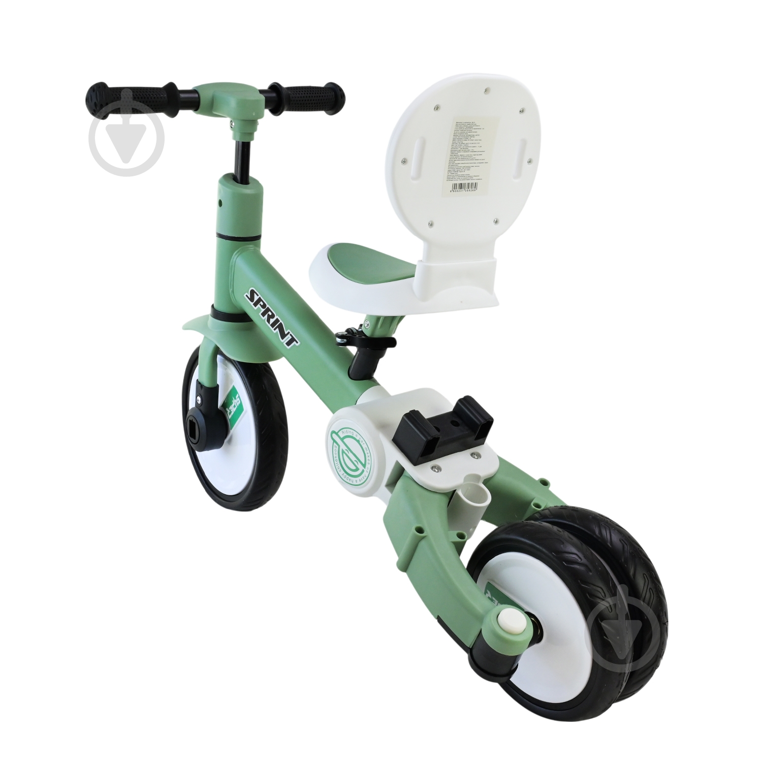 Велосипед детский Sprint зеленый PB112 - фото 7