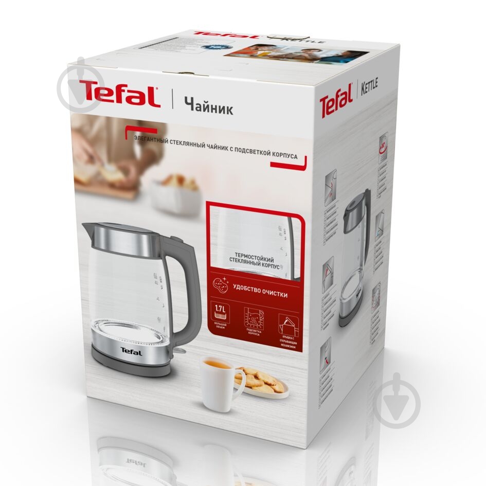 Электрочайник Tefal Glass KI740B30 - фото 24