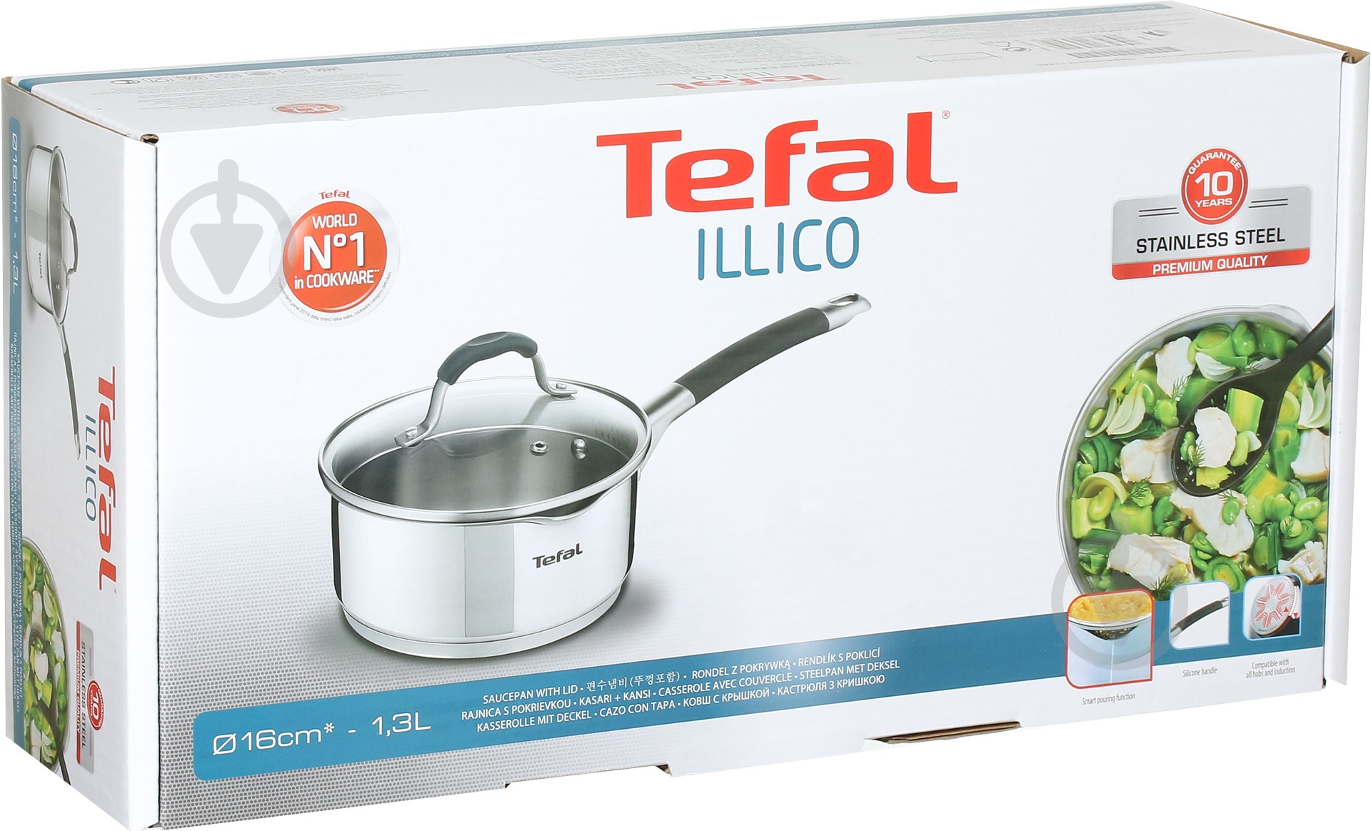 Ковш Tefal Illico 1,3 л 16 см - фото 4 Ковш Tefal Illico 1,3 л 16 см - фото 4