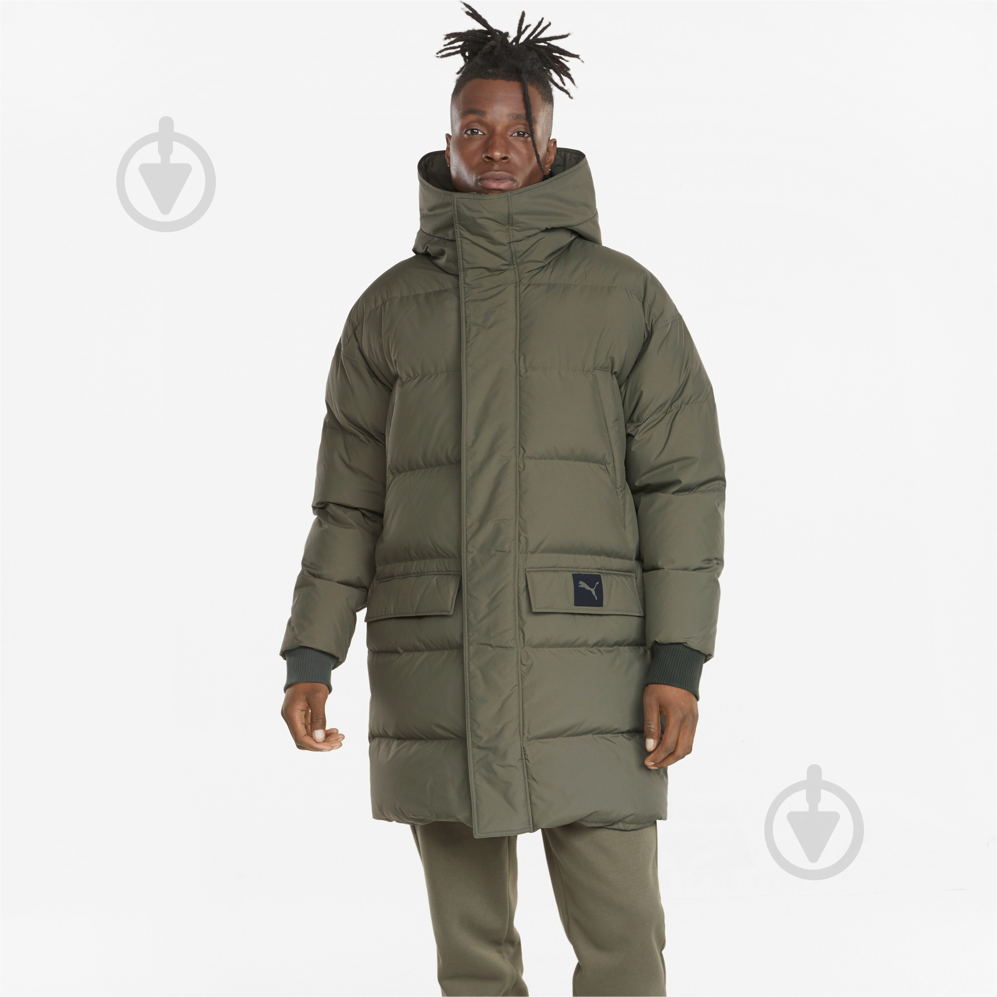 Куртка-парка чоловіча зимова Puma Protective Down Jacket 58771644 р.S хакі - фото 3 Куртка-парка чоловіча зимова Puma Protective Down Jacket 58771644 р.S хакі - фото 3