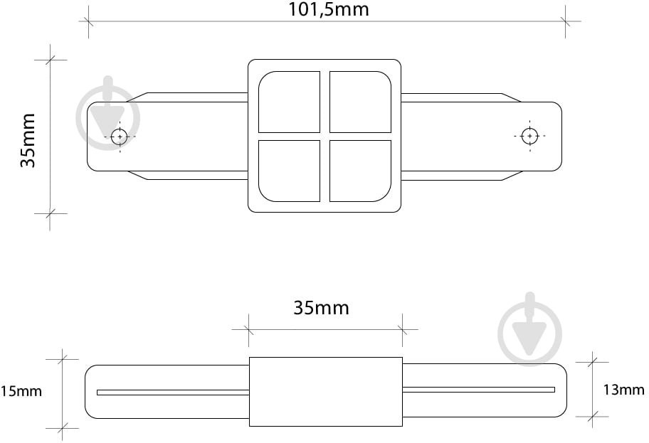 Соединитель Светкомплект прямой PR-102-connector белый - фото 3