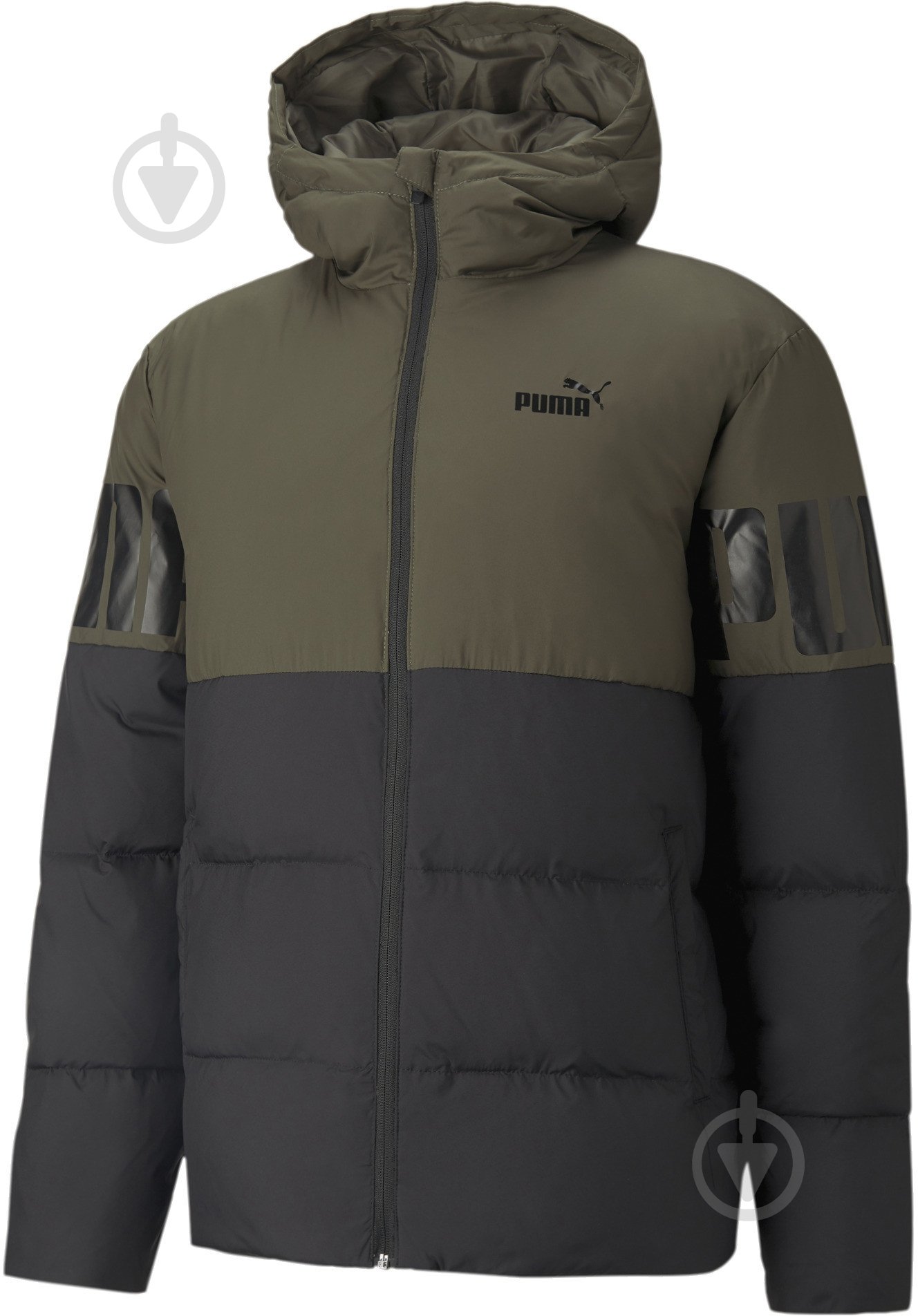 Пуховик Puma ESS + CB Down Jacket 58769244 р.2XL хакі - фото 1 Пуховик Puma ESS + CB Down Jacket 58769244 р.2XL хакі - фото 1