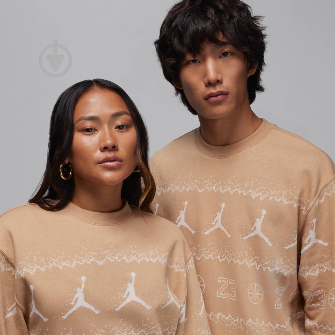 Свитшот Jordan M J ESS MMBR HLDY FLC CREW FD7463-200 р.XS бежевый - фото 3 Свитшот Jordan M J ESS MMBR HLDY FLC CREW FD7463-200 р.XS бежевый - фото 3