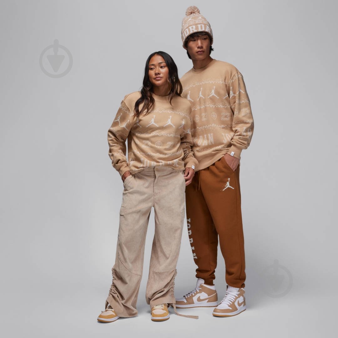 Свитшот Jordan M J ESS MMBR HLDY FLC CREW FD7463-200 р.XS бежевый - фото 4 Свитшот Jordan M J ESS MMBR HLDY FLC CREW FD7463-200 р.XS бежевый - фото 4