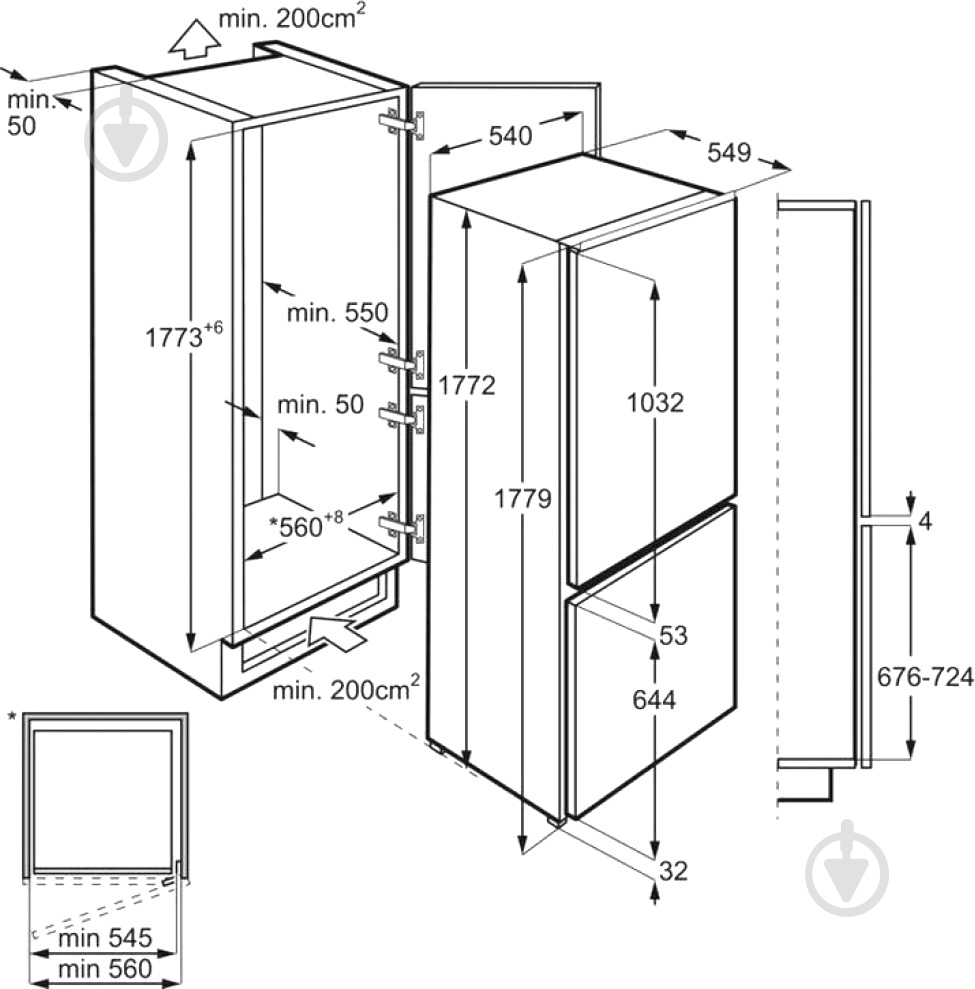 Встраиваемый холодильник Electrolux RNS7TE18S - фото 8 Встраиваемый холодильник Electrolux RNS7TE18S - фото 8