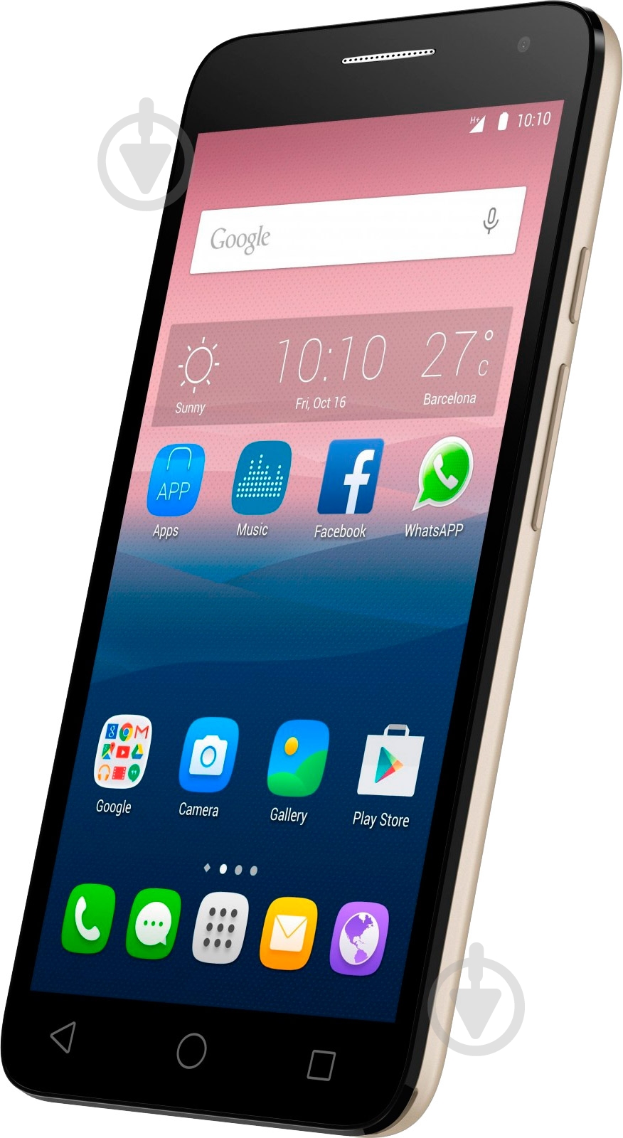 Смартфон Alcatel One Touch Pop 3 5015D Dual Sim 1/8GB soft gold (4894461317380) - фото 2