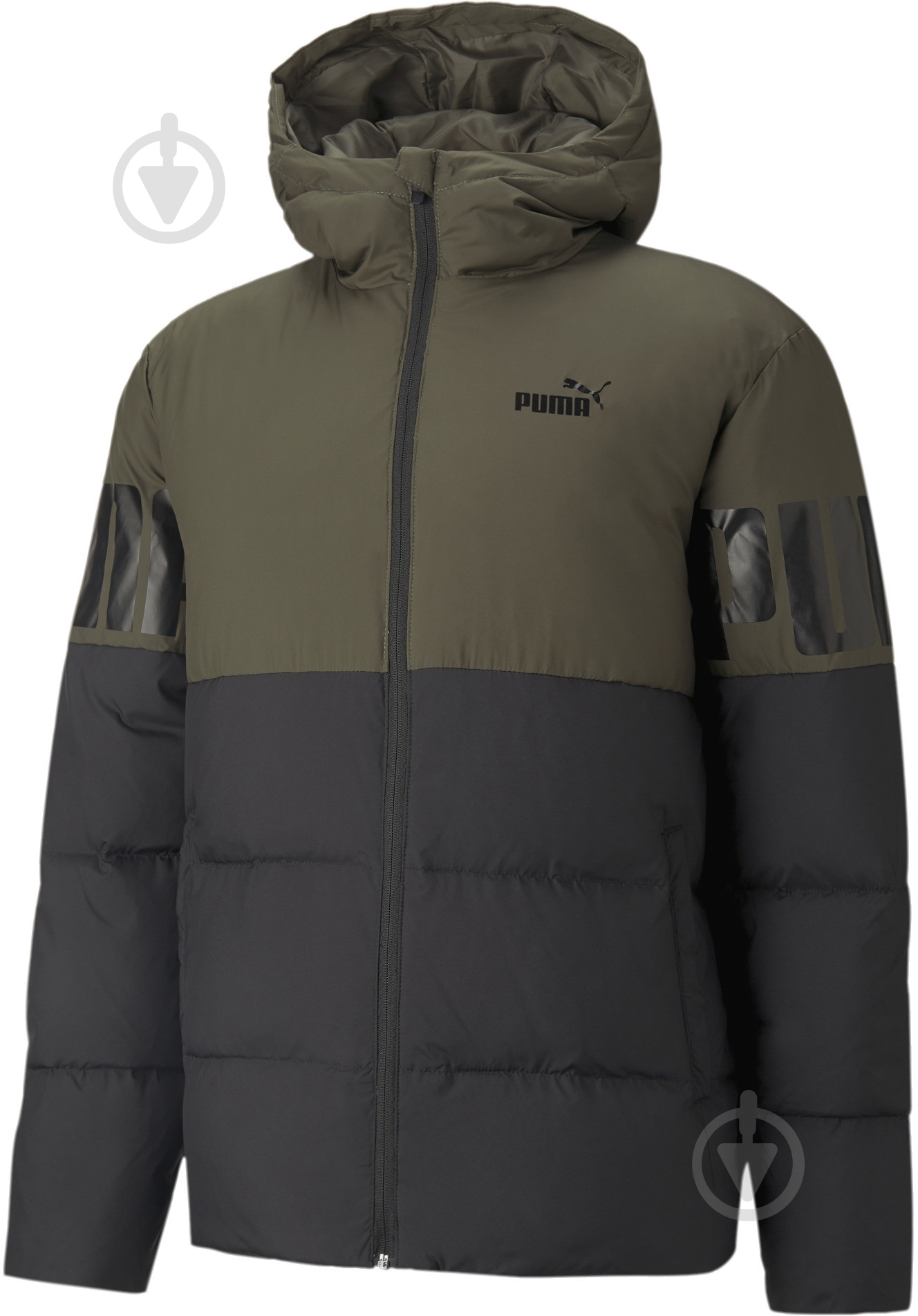 Пуховик Puma ESS + CB Down Jacket 58769244 р.L хакі - фото 1