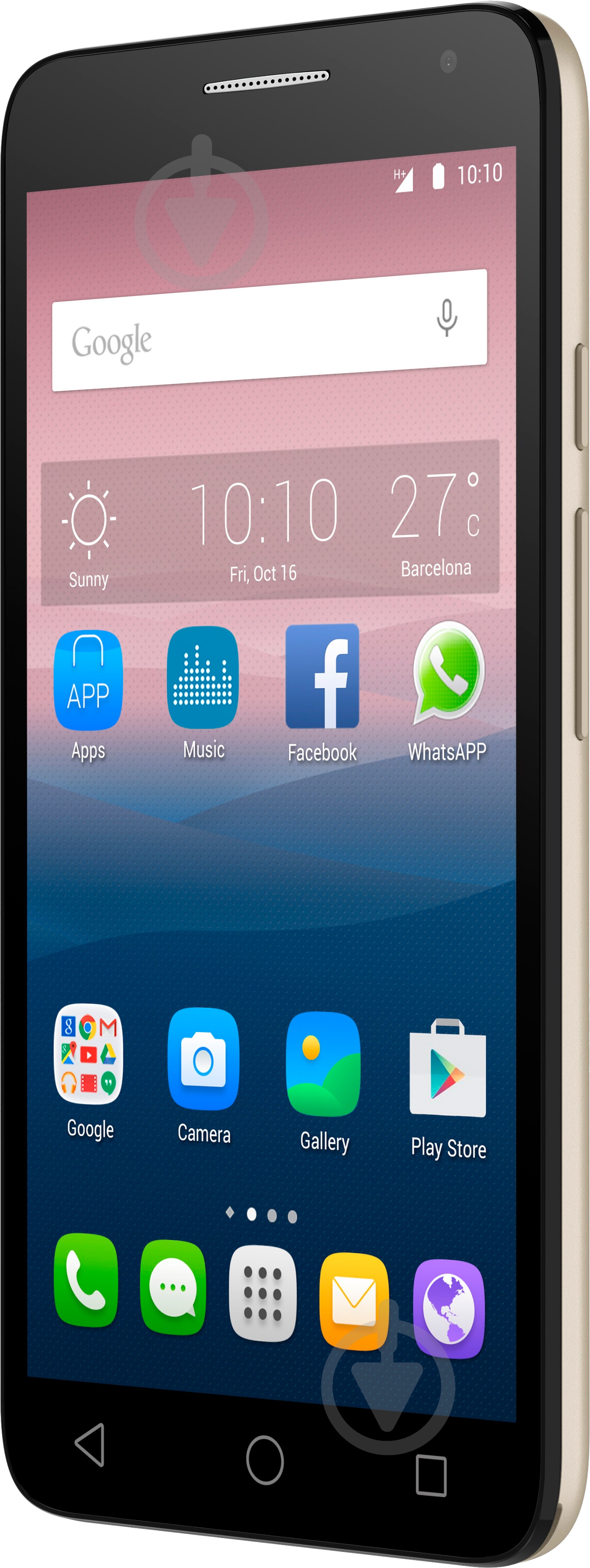 Смартфон Alcatel One Touch Pop 3 5025D Dual Sim 1/8GB soft gold (4894461318882) - фото 3