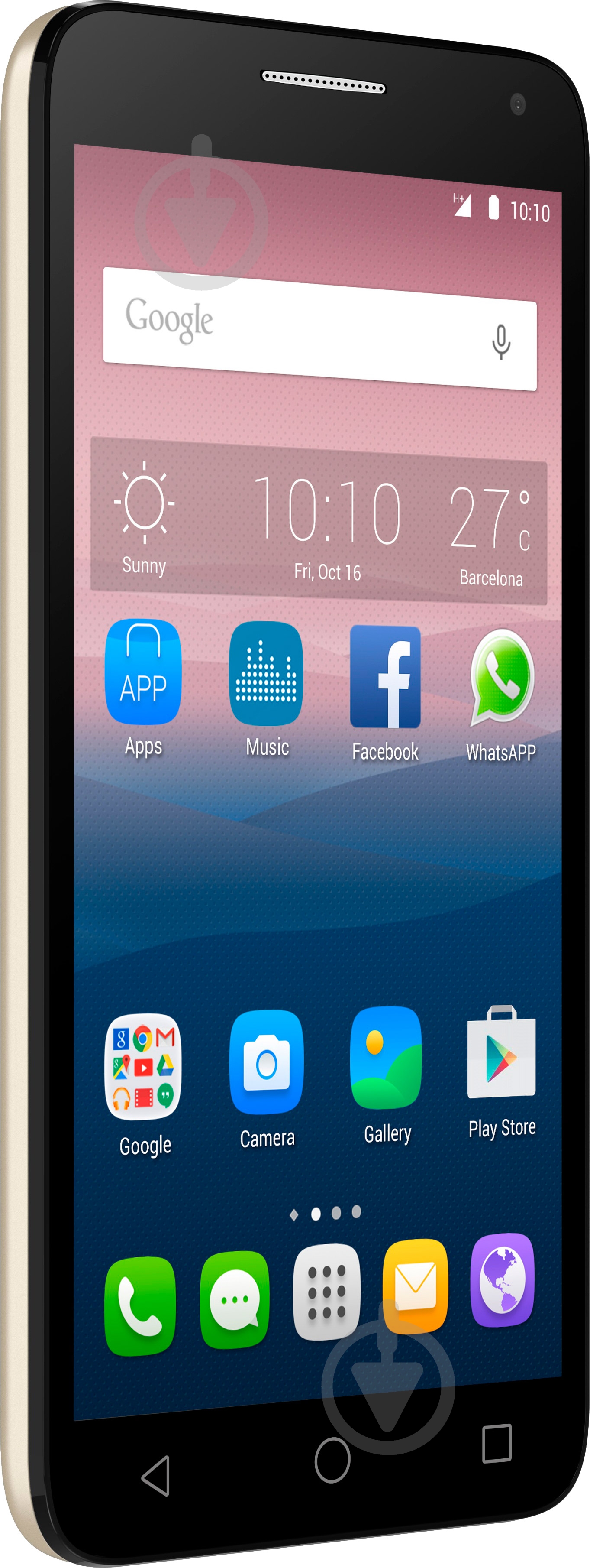 Смартфон Alcatel One Touch Pop 3 5025D Dual Sim 1/8GB soft gold (4894461318882) - фото 2