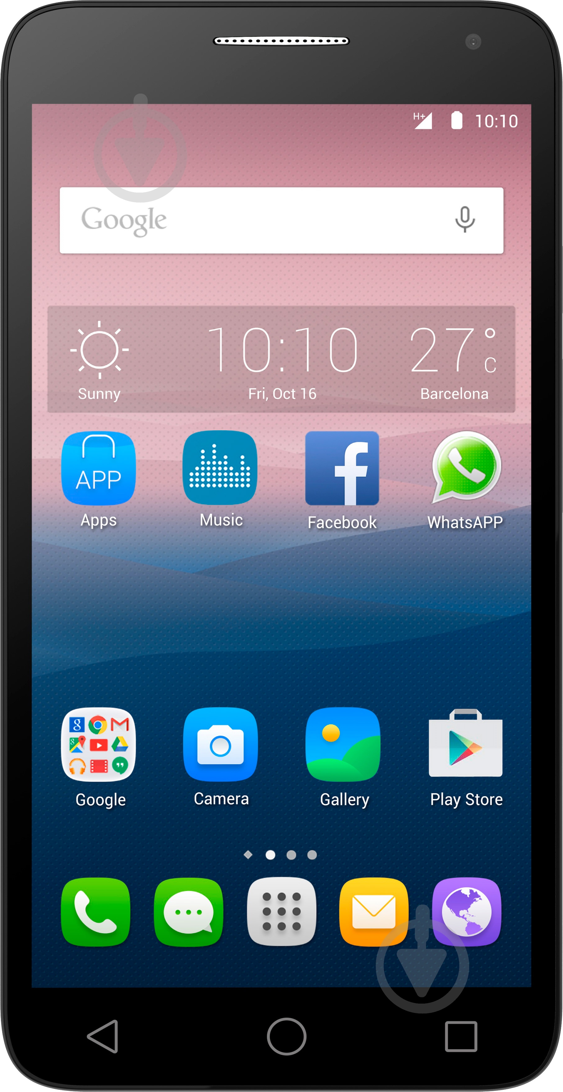 Смартфон Alcatel One Touch Pop 3 5025D Dual Sim 1/8GB soft gold (4894461318882) - фото 1