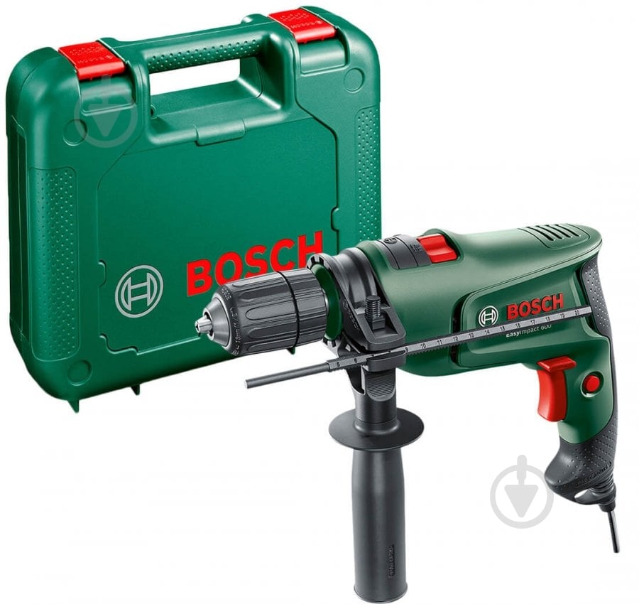Дрель ударная Bosch EasyImpact 600 0603133020 - фото 1