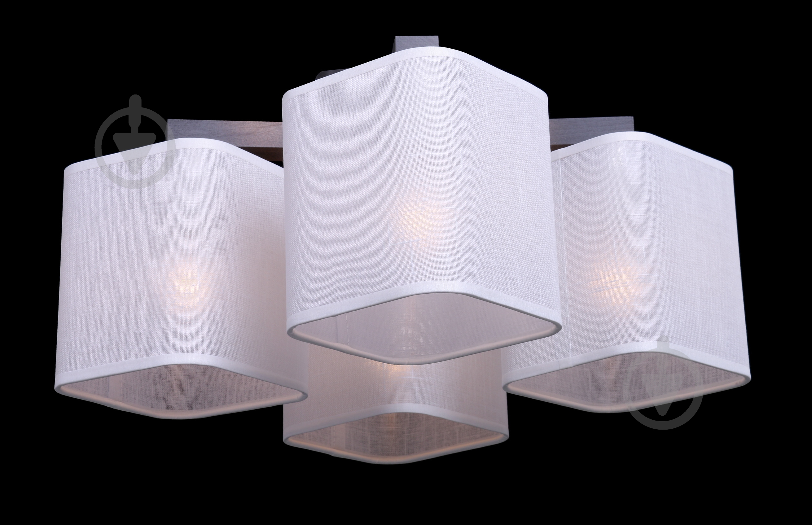 Люстра потолочная TK Lighting Nadia 4x60 Вт E27 серый - фото 3