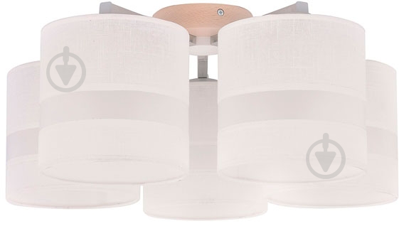 Люстра потолочная TK Lighting ROXY 5x60 Вт E27 бежевый/хром - фото 1 Люстра потолочная TK Lighting ROXY 5x60 Вт E27 бежевый/хром - фото 1