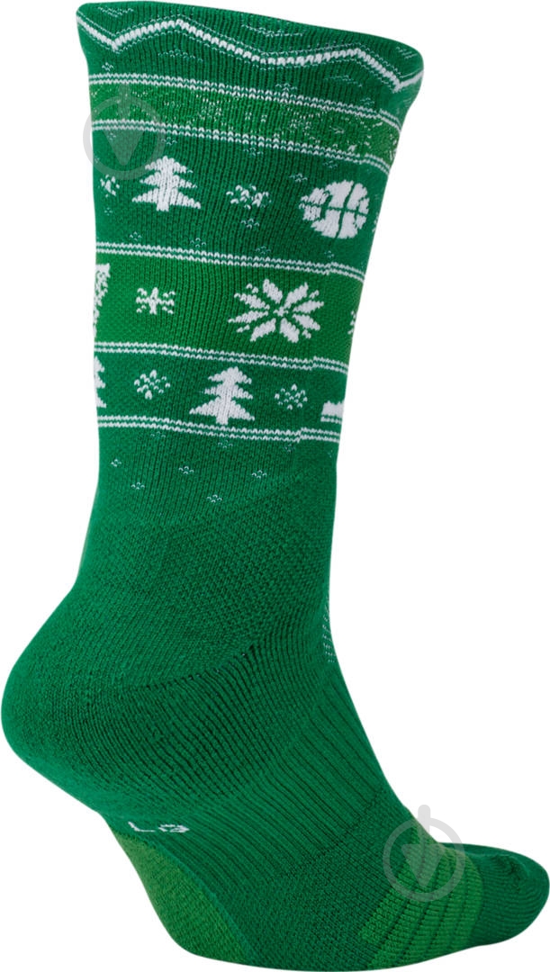 Носки Nike U NK ELT CREW-XMAS SX7866-312 р.M зеленый - фото 3