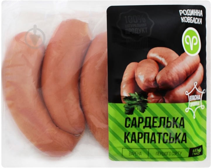 Сардельки ТМ Родинна Ковбаска Карпатська - фото 1 Сардельки ТМ Родинна Ковбаска Карпатська - фото 1