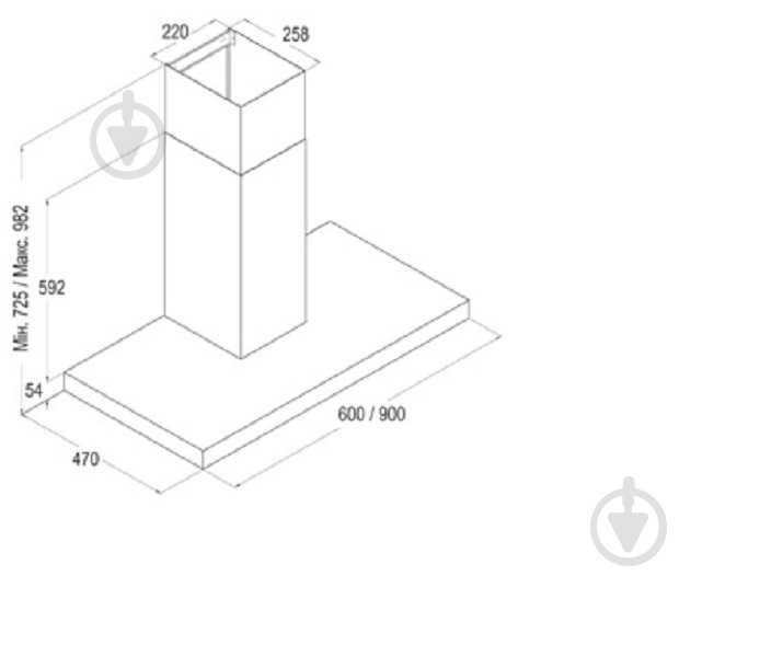 Вытяжка Cata Midas 900 BL - фото 4