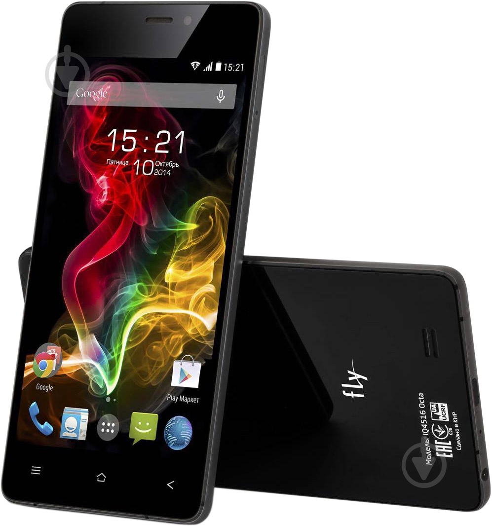 Смартфон Fly IQ4516 Tornado Slim 1/16GB black (4610015092660) - фото 5