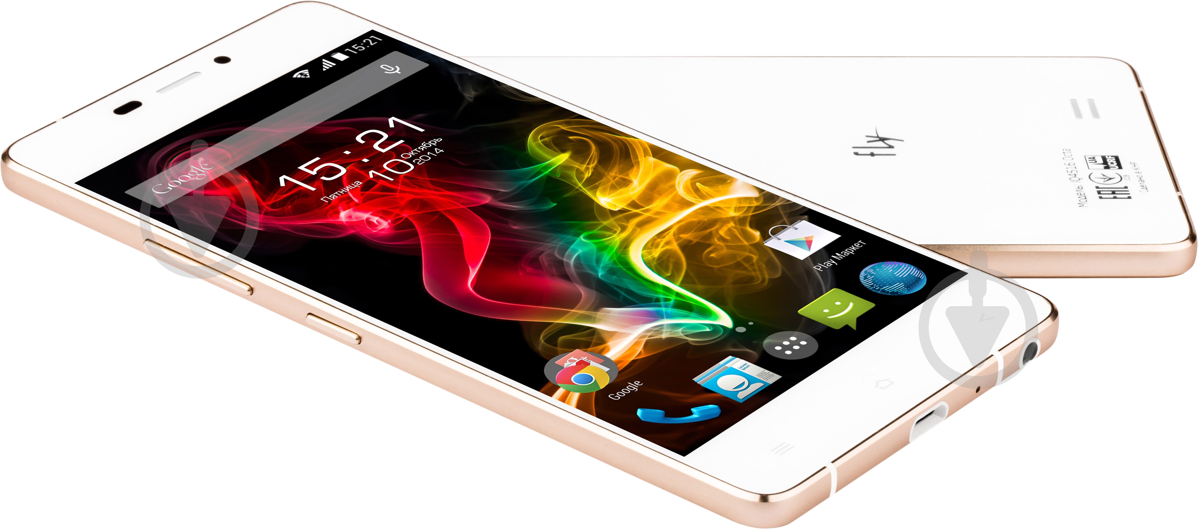 Смартфон Fly IQ4516 Tornado Slim 1/16GB white (4610015092448) - фото 7