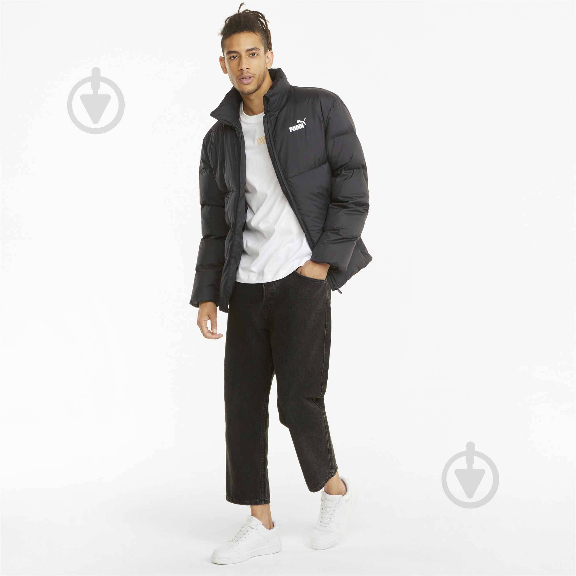 Куртка чоловіча демісезонна Puma ESS+ Eco Puffer Jacket 58769301 р.S чорна - фото 5 Куртка чоловіча демісезонна Puma ESS+ Eco Puffer Jacket 58769301 р.S чорна - фото 5