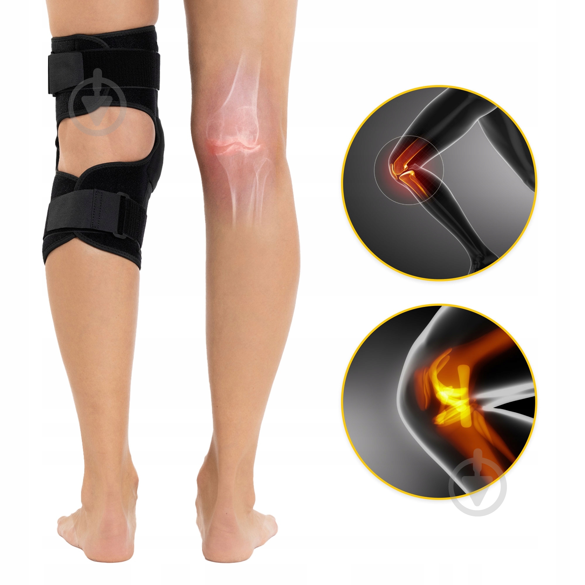 Бандаж для колена шарнирный (P-5907739318299) 4fizjo 4FJ0475 р. XXL черный - фото 11 Бандаж для колена шарнирный (P-5907739318299) 4fizjo 4FJ0475 р. XXL черный - фото 11