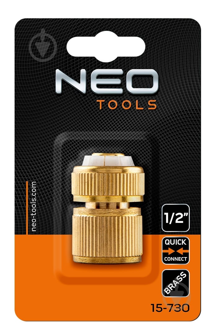 Коннектор NEO tools 1/2" латунь (15-730) - фото 9 Коннектор NEO tools 1/2" латунь (15-730) - фото 9