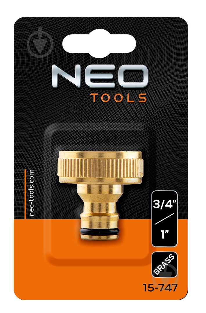 Адаптер для крана NEO tools 3/4"-1" латунь (15-747) - фото 7