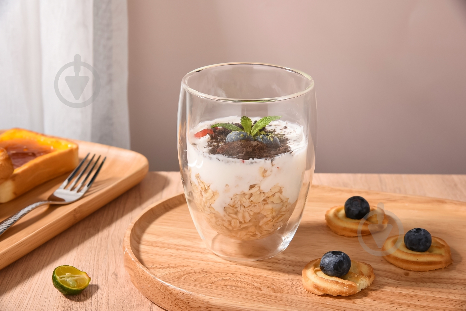 Набір склянок для лате Smart Kitchen by Flamberg Candy Series 350 мл 2 шт. - фото 7