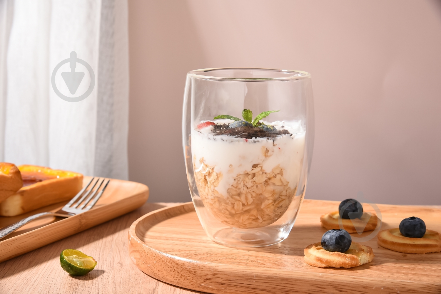 Набір склянок для лате Smart Kitchen by Flamberg Candy Series 350 мл 2 шт. - фото 5