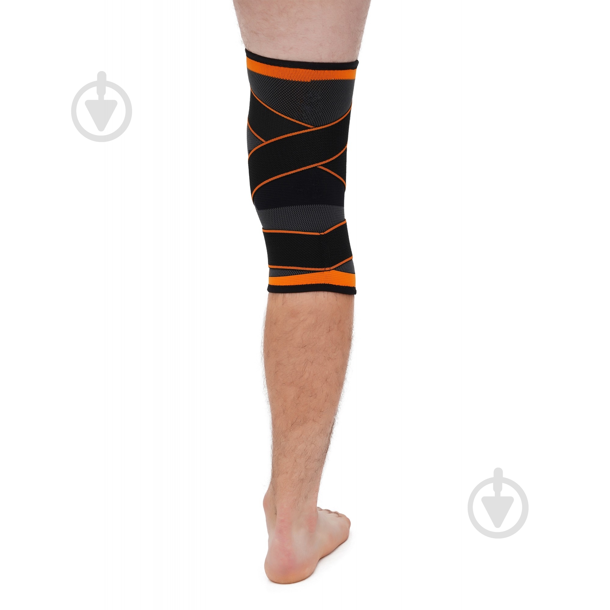 Бандаж для коліна Фіксатор (бандаж) для коліна Cornix 1 шт XR-0200 Size XL Cornix XR-0200 р. XL чорнийпомаранчевий - фото 4