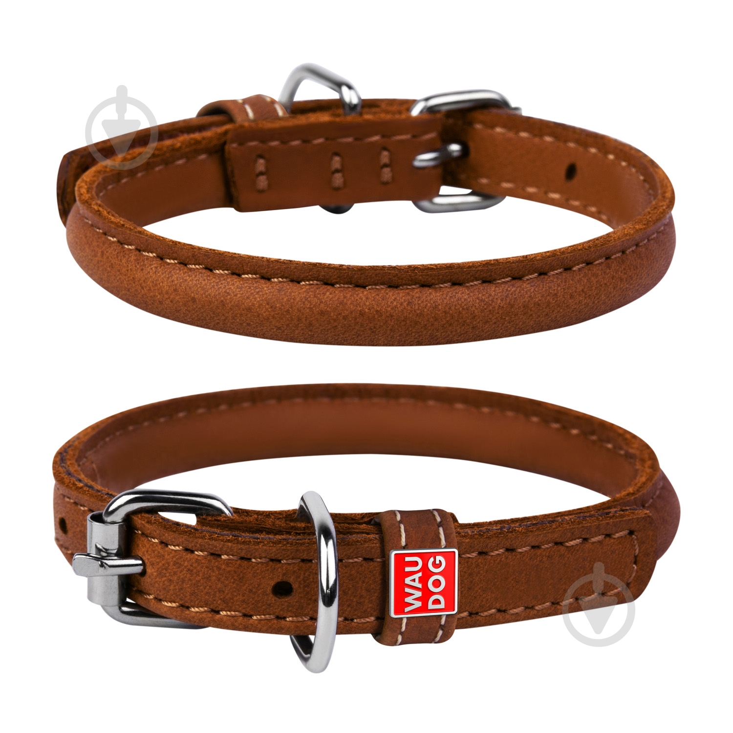 Ошейник Collar Soft круглый 0,8х25-33 см коричневый - фото 1 Ошейник Collar Soft круглый 0,8х25-33 см коричневый - фото 1