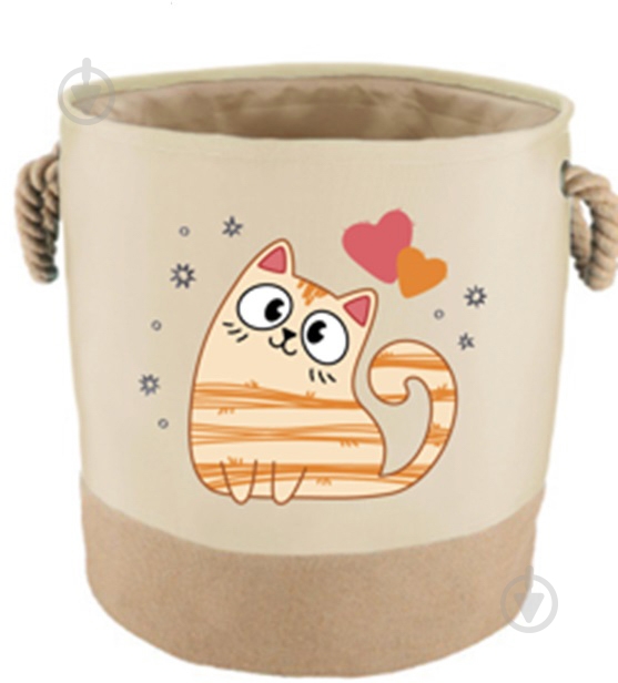Корзина для игрушек HW Кошка 40х40х50 см NULL - фото 1