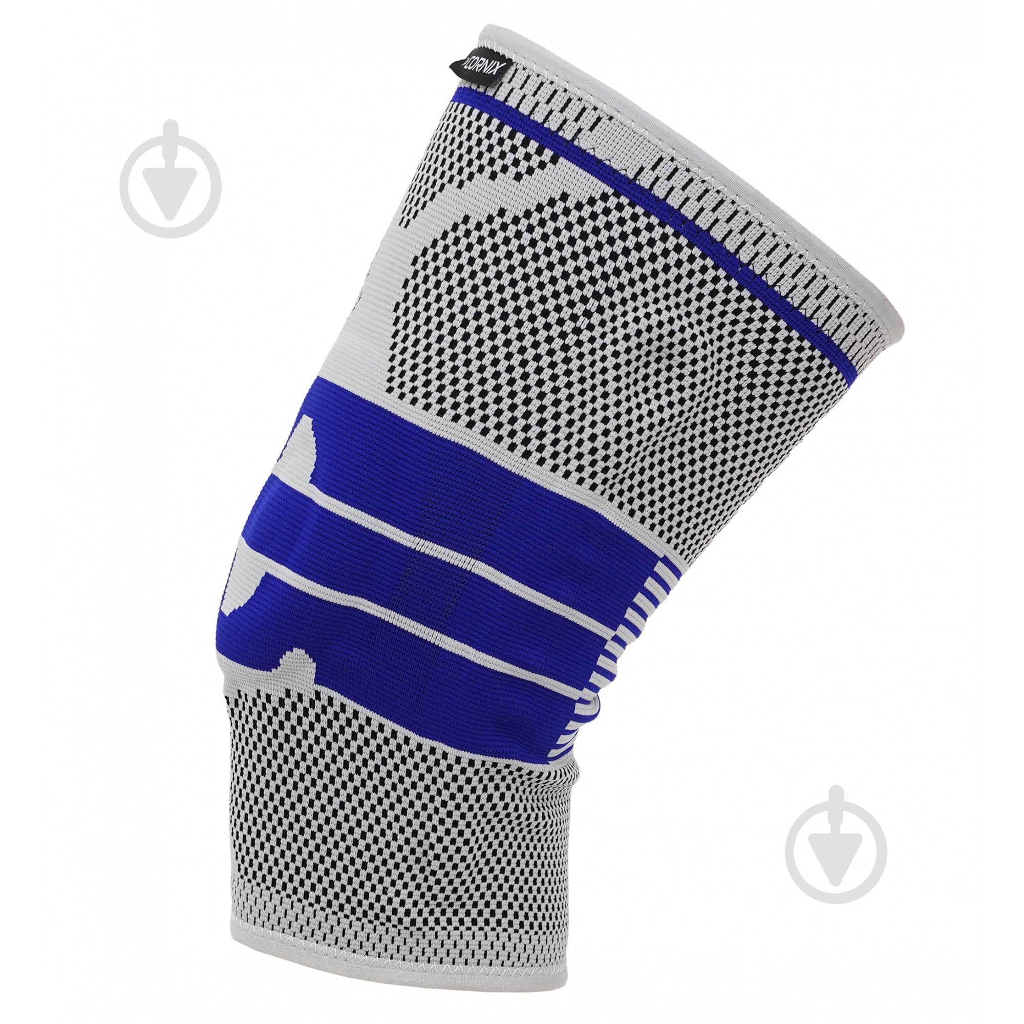 Бандаж для коліна Фіксатор (бандаж) для коліна Cornix 3D 1 шт XR-0204 Size XL Cornix XR-0204 р. XL сірийсиній - фото 4