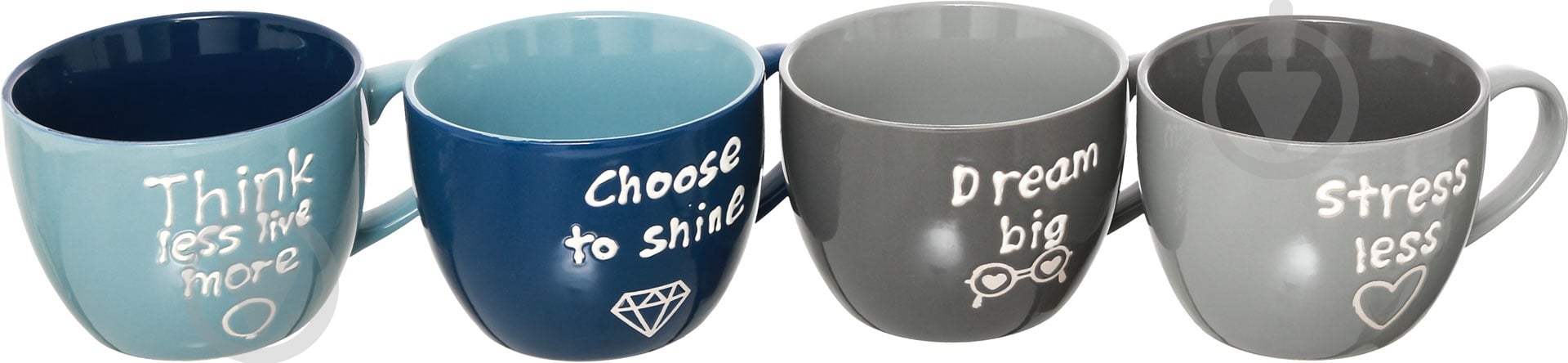 Набор чашек Feeling 480 мл 4 шт. - фото 1